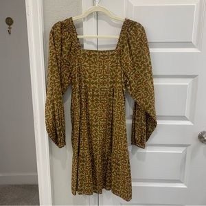 Long sleeve green floral dress | From Target